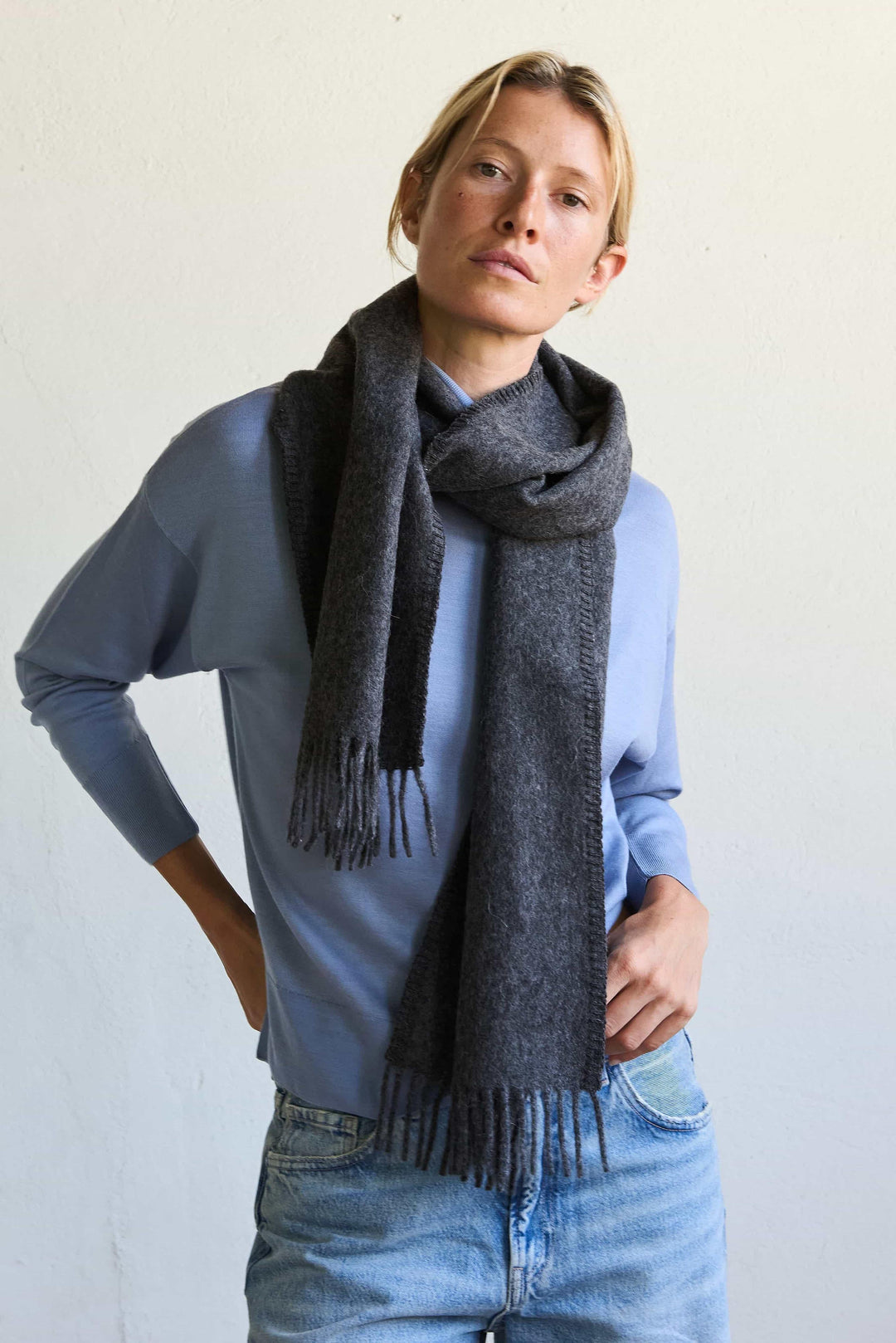 Schal Scarf Paolo Dark Grey von Jungle Folk