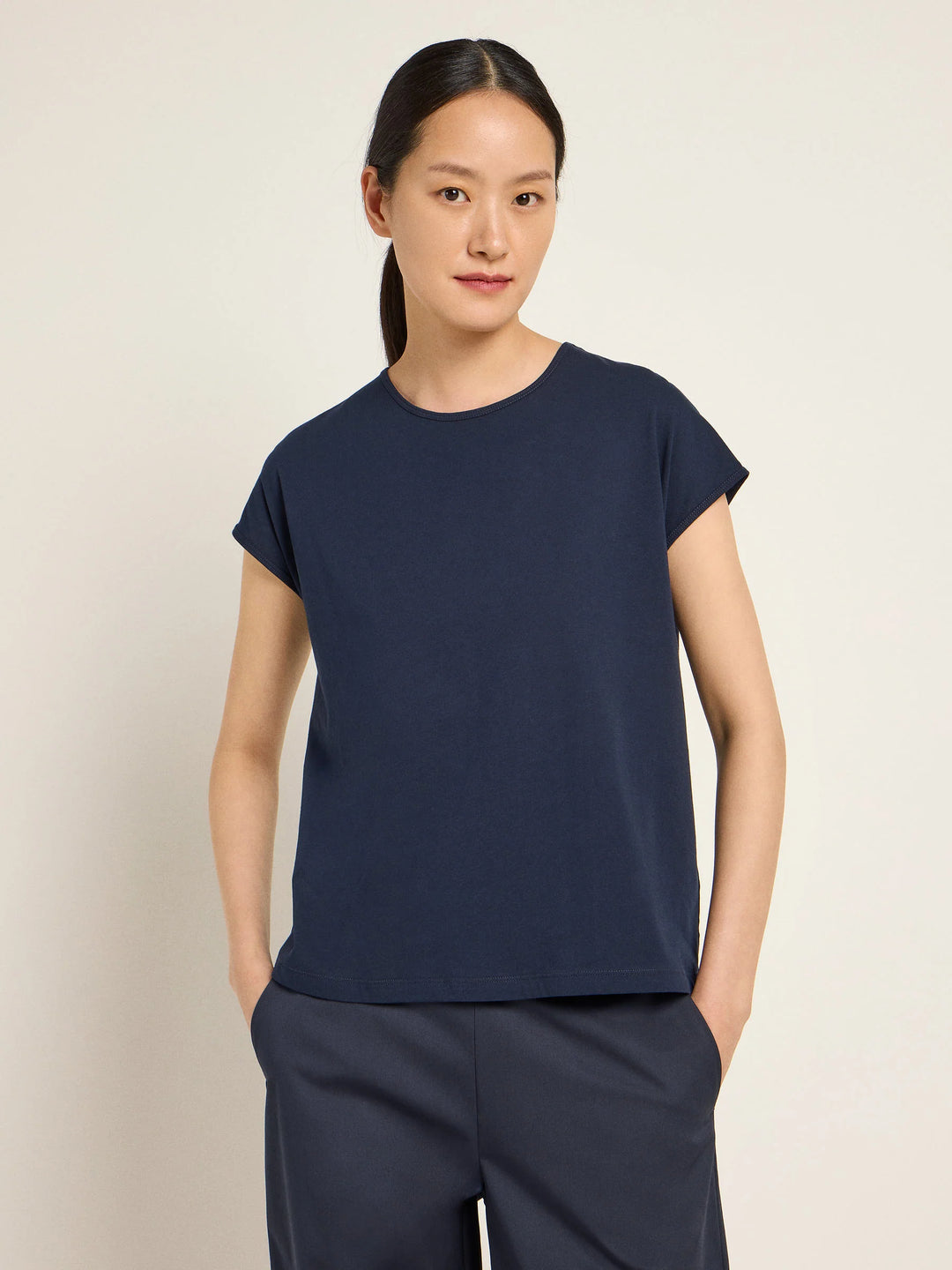 Shirt mit überschnittener Schulter Midnight von Lanius 2