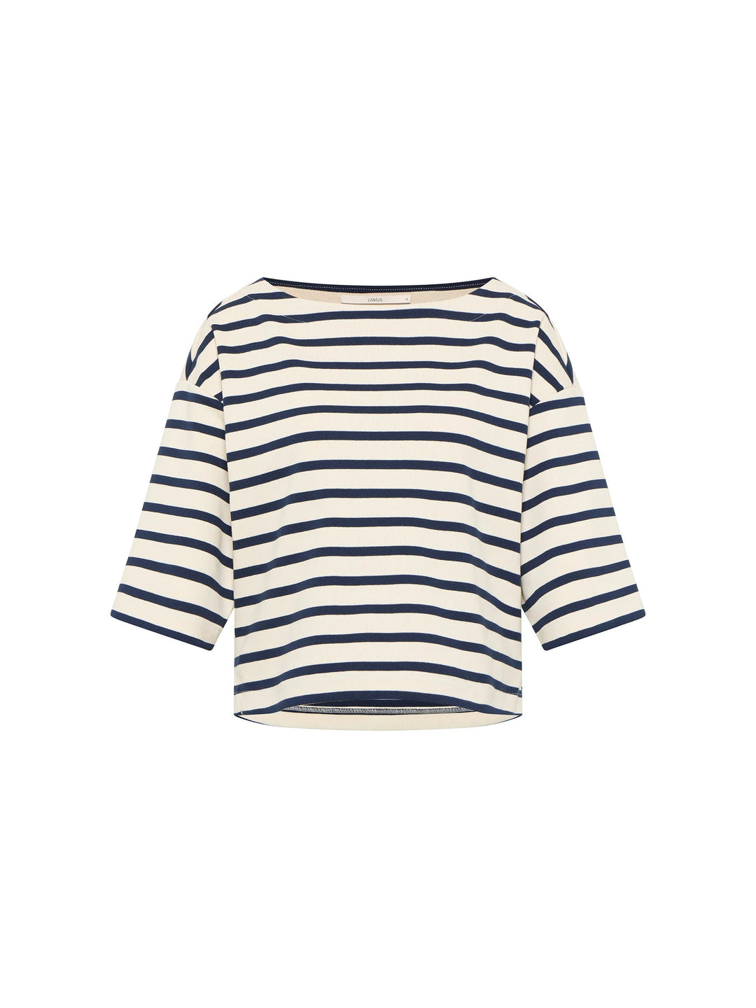 Streifenshirt GOTS Creme Midnight von Lanius 6