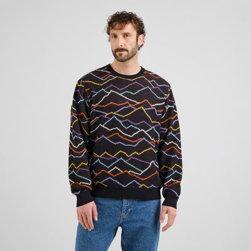 Sweater Mora Line Mountain AOP von Dedicated