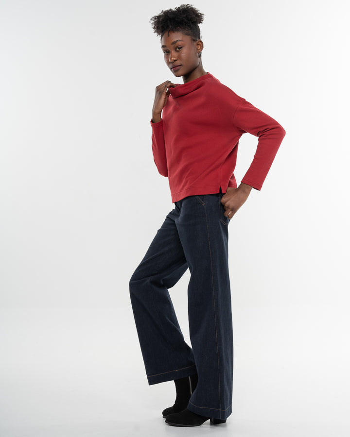 Sweater mit Wasserfallausschnitt Gentle Cascade Rio von Alma & Lovis 4