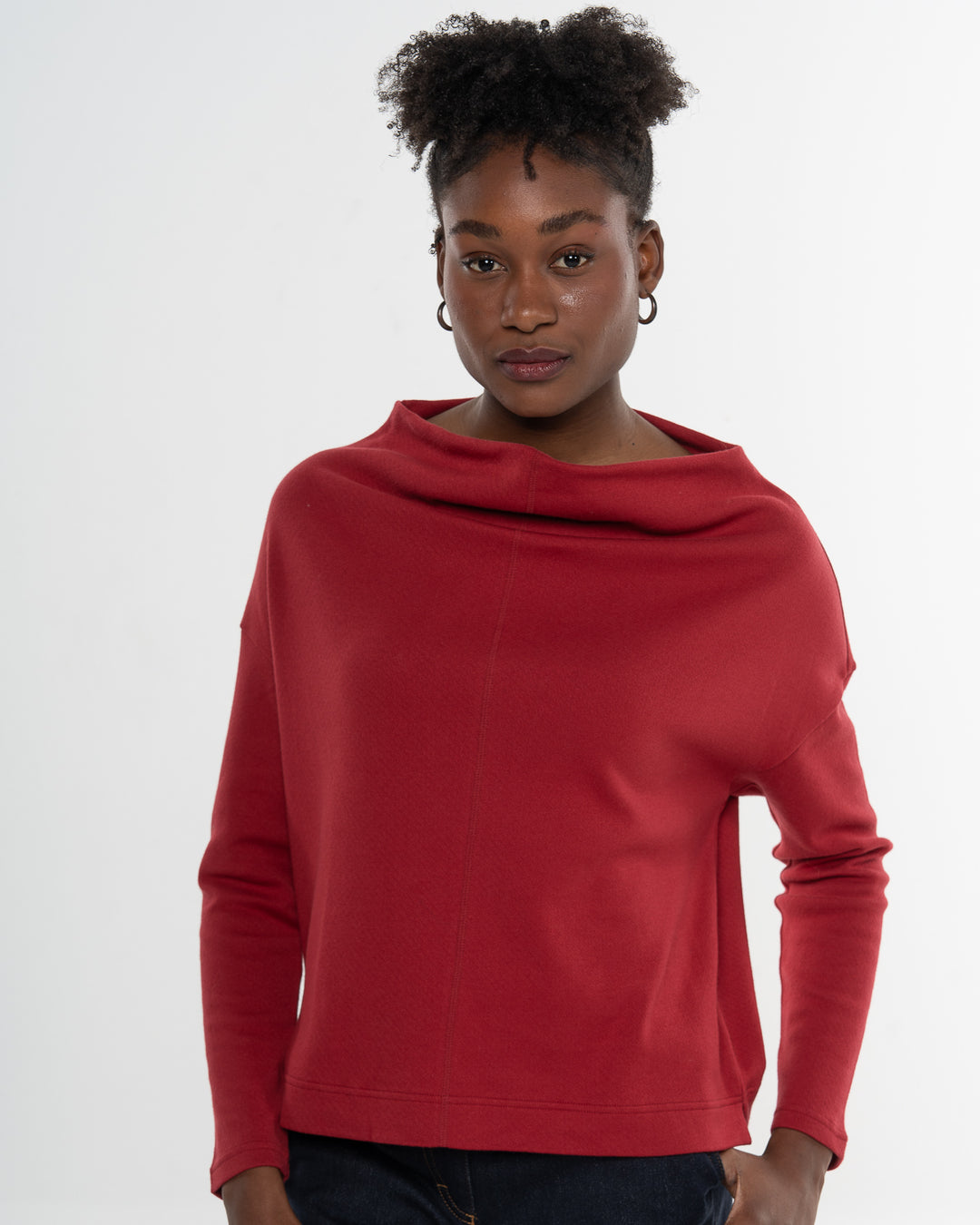 Sweater mit Wasserfallausschnitt Gentle Cascade Rio von Alma & Lovis