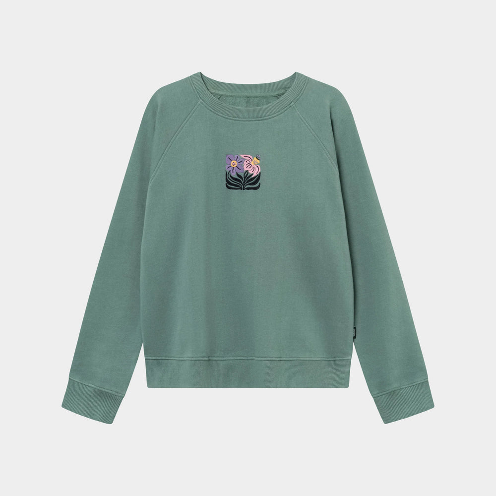 Sweatshirt Ystad Daffodil Flowers EMB Forest von Dedicated