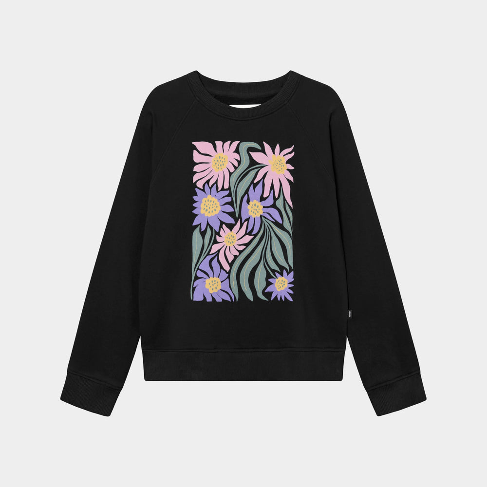 Sweatshirt Ystad Daisy Block Black von Dedicated