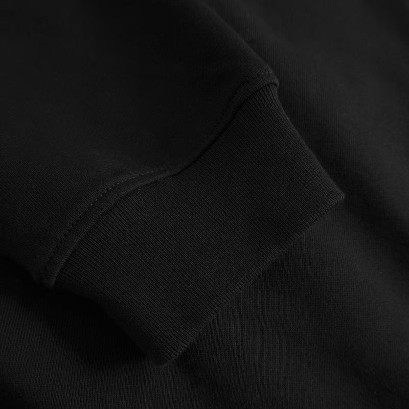 Sweatshirt Ystad Line Art Leaves Black von Dedicated 4