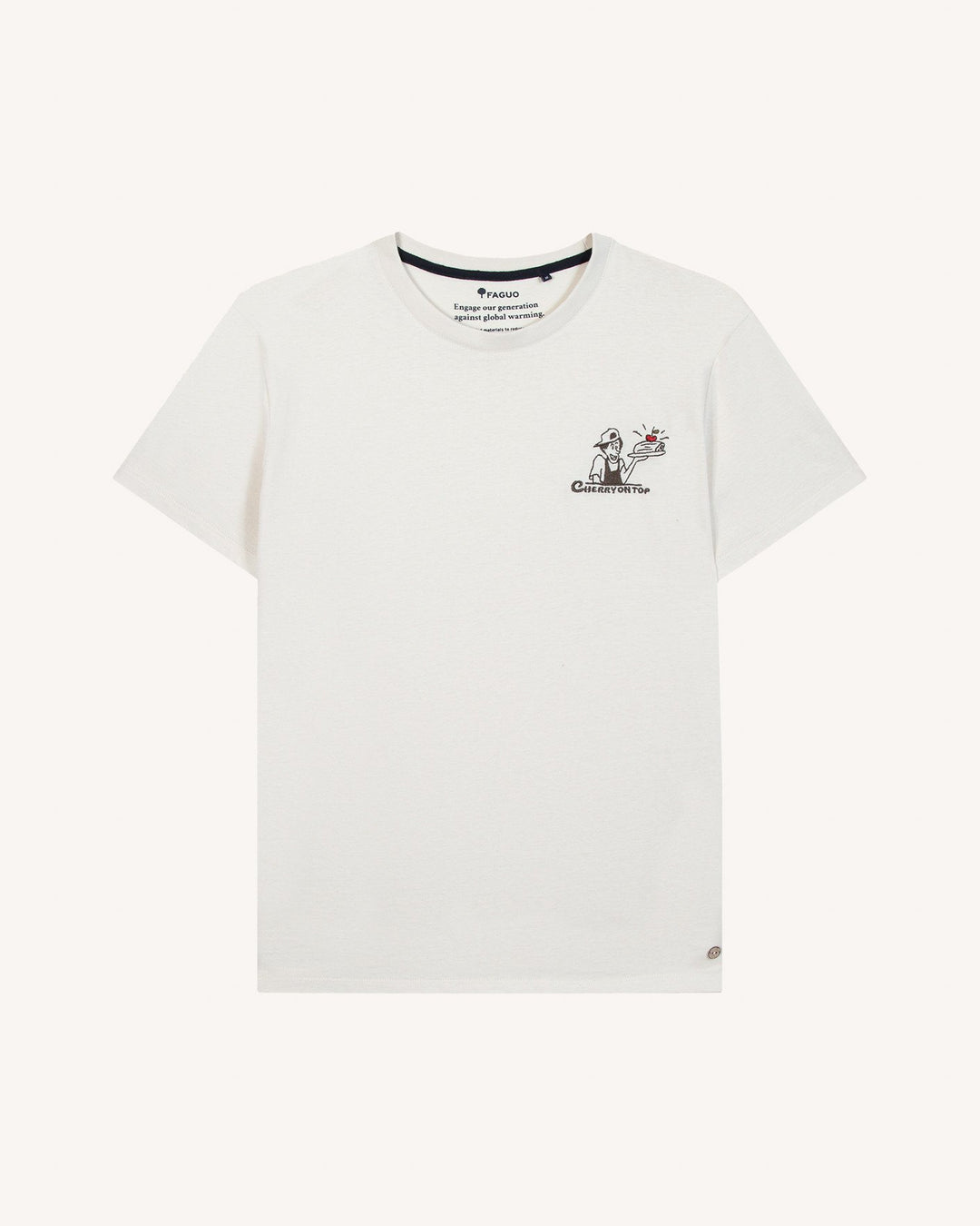 T-Shirt Arcy Ecru Cherry on Top von Faguo 2