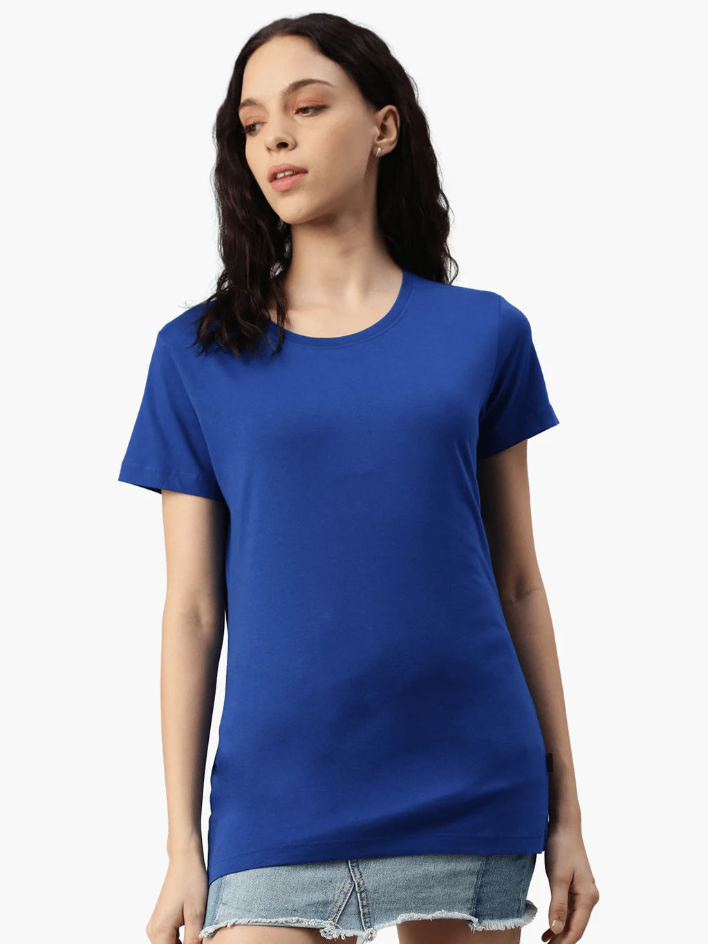 T-Shirt Lady Gaia Ocean Blau Switcher Model