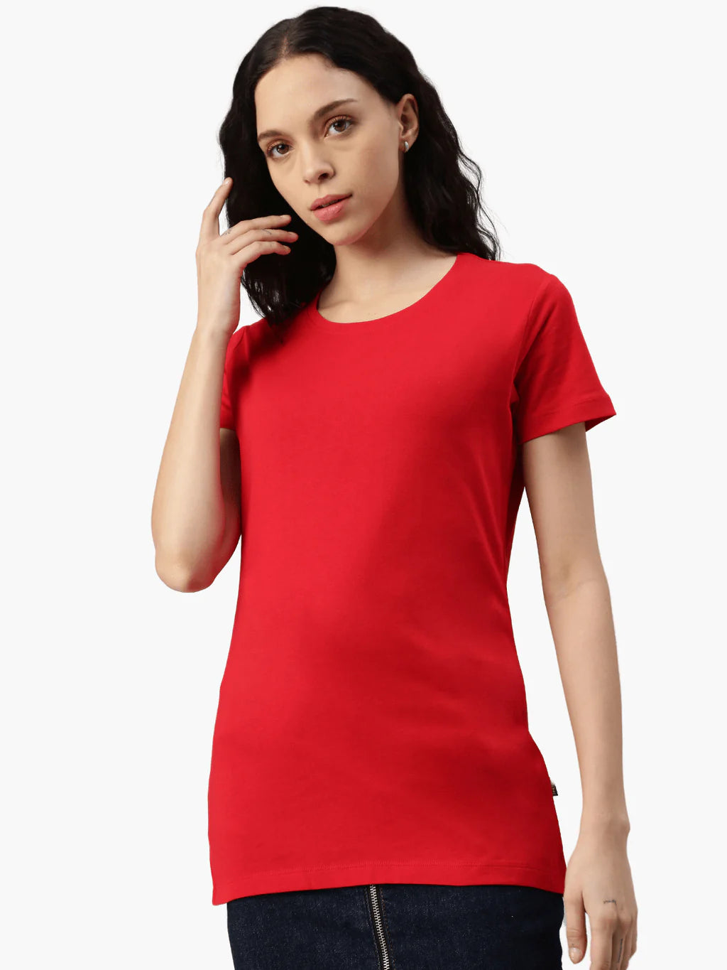 T-Shirt Lady Gaia Rot Switcher Model