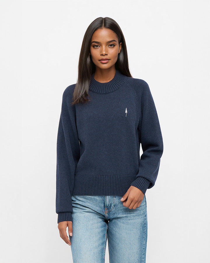 TreePullover Cosy Women Navy Mel von Nikin