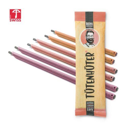 Verschlussclips Tütenhüter Set Korallrot von Böörds