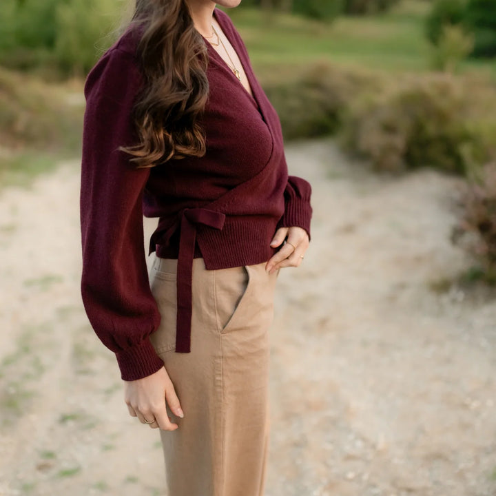 Wickelcardigan Mona Cherry von Nordlicht 6