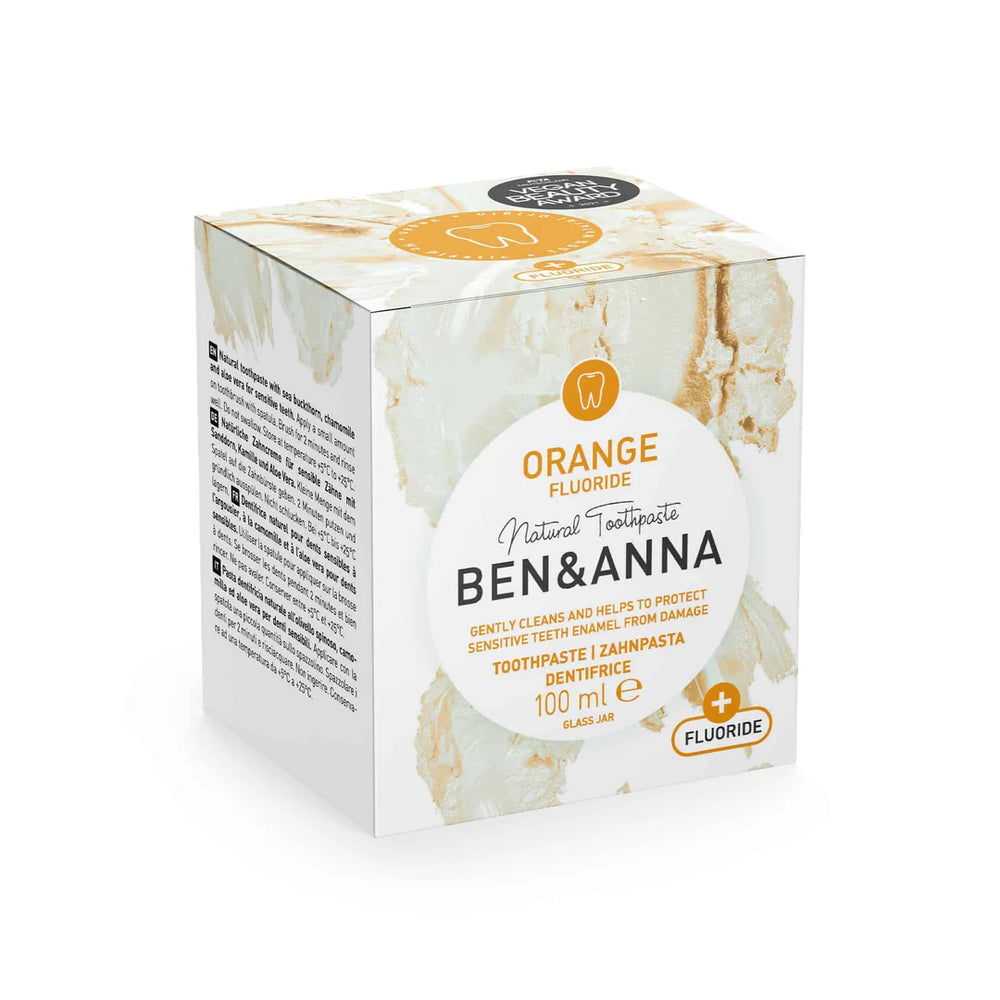 Zahnpasta Orange mit Fluorid Ben & Anna Verpack