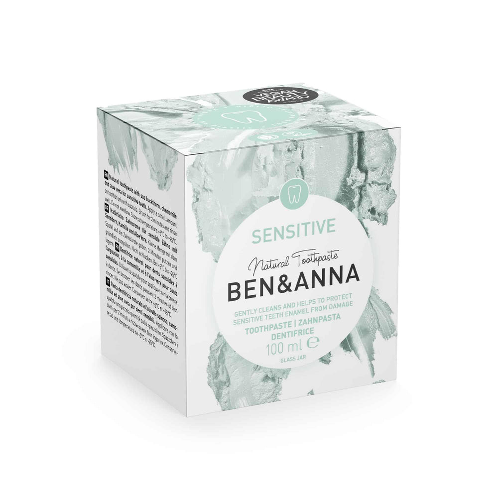 Zahnpasta Sensitiv von Ben & Anna Verpackung