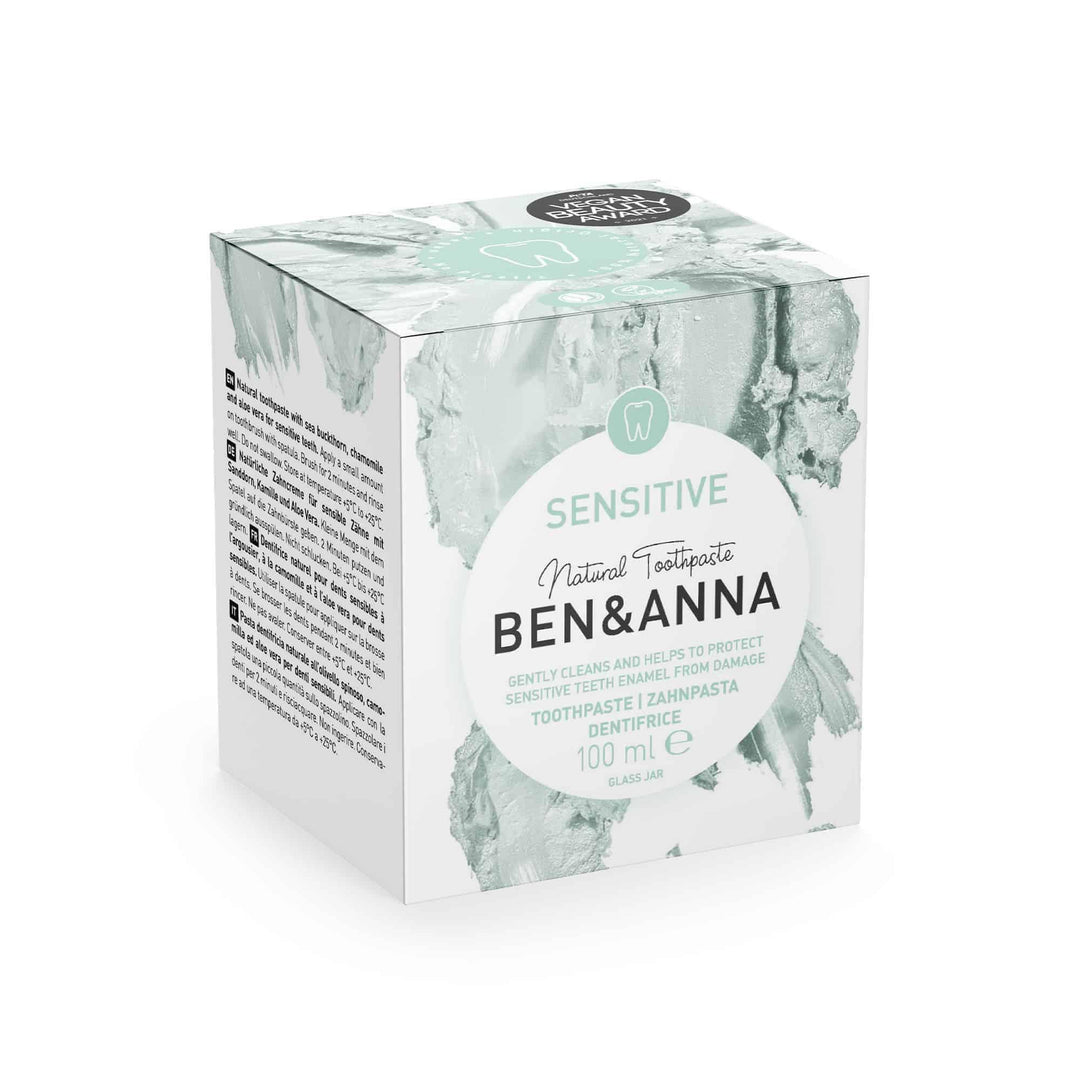 Zahnpasta Sensitiv von Ben & Anna Verpackung