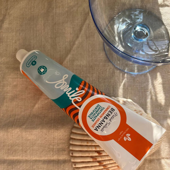 Zahnpasta Tube Cinnamon Orange mit Fluorid von Ben & Anna Beispiel
