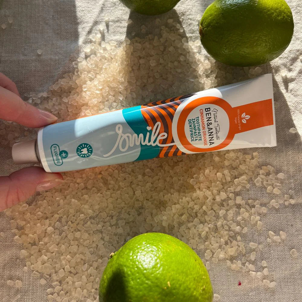 Zahnpasta Tube Cinnamon Orange mit Fluorid von Ben & Anna Limetten