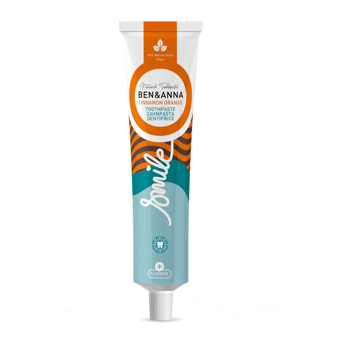 Zahnpasta Tube Cinnamon Orange mit Fluorid von Ben & Anna