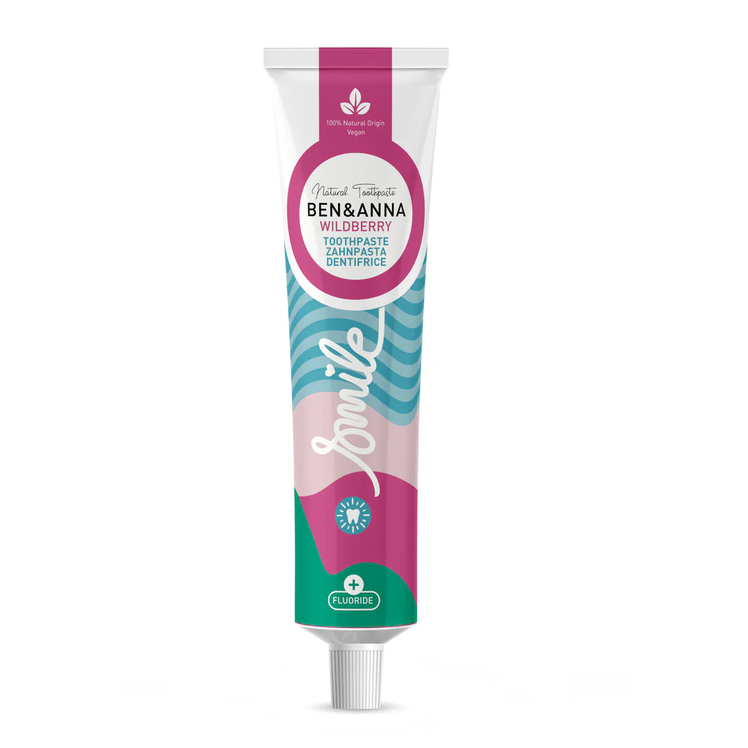 Zahnpasta Tube Wild Berry mit Fluorid von Ben & Anna