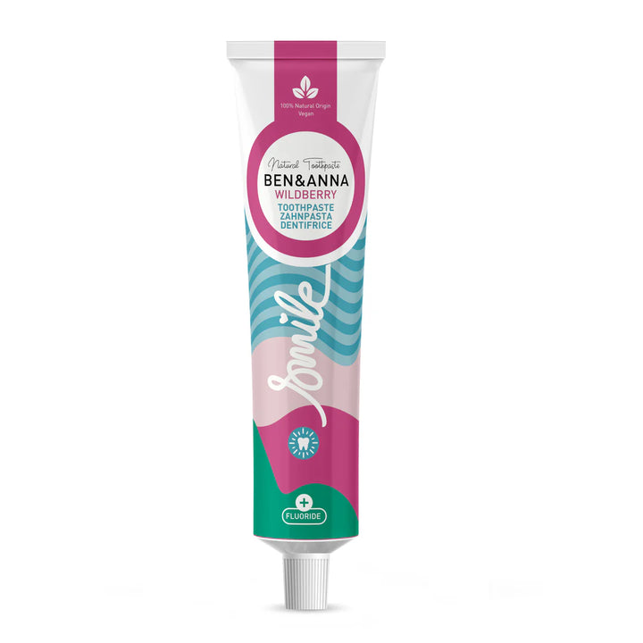 Zahnpasta Tube Wild Berry mit Fluorid von Ben & Anna
