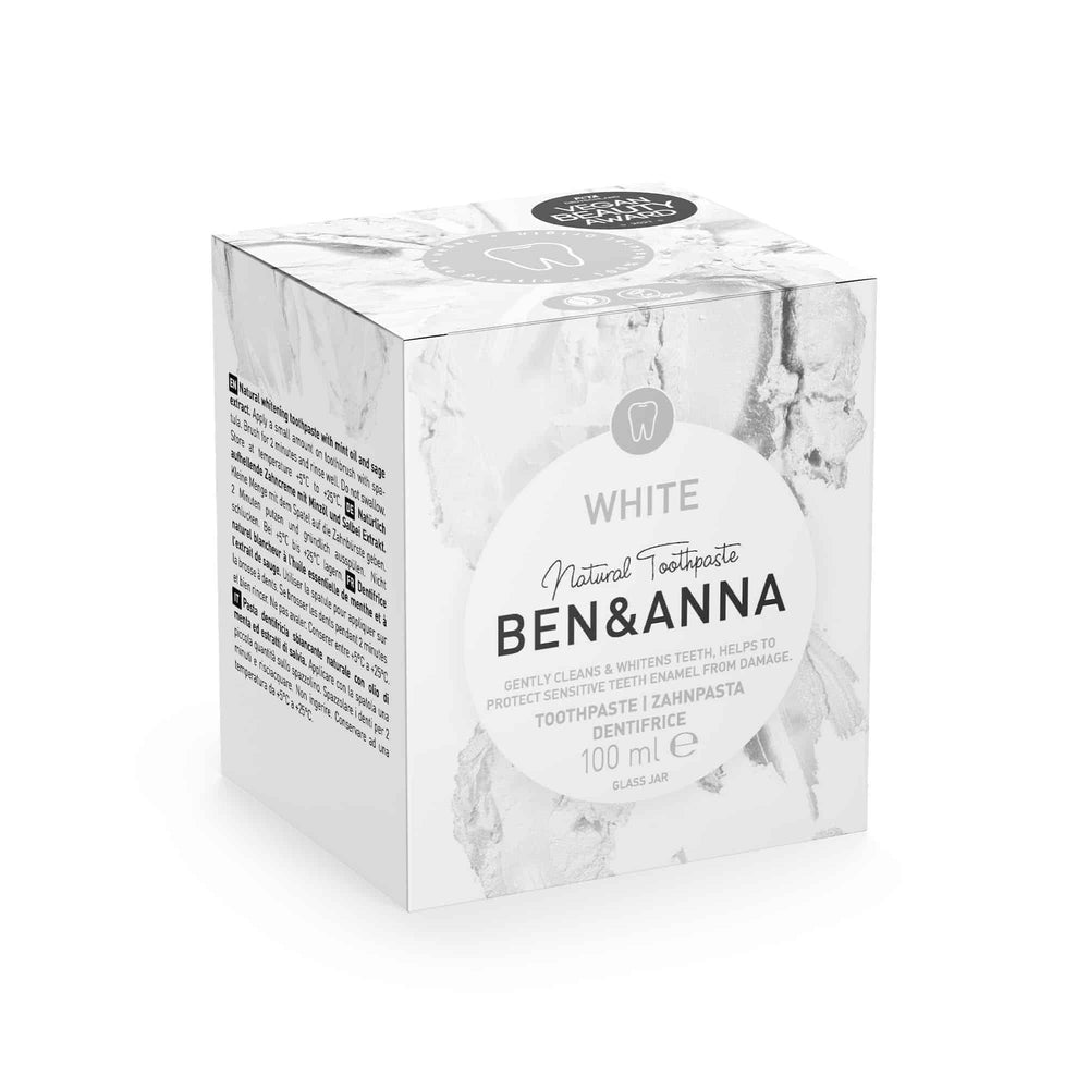 Zahnpasta White ohne Fluorid von Ben & Anna Verpackung