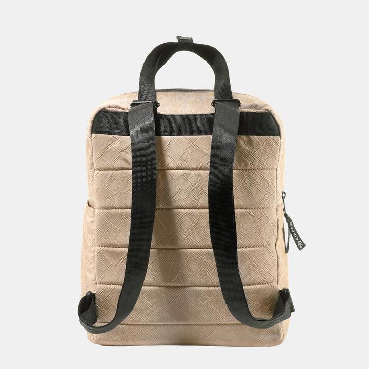 Rucksack Qube Sand von Airpaq  hinten