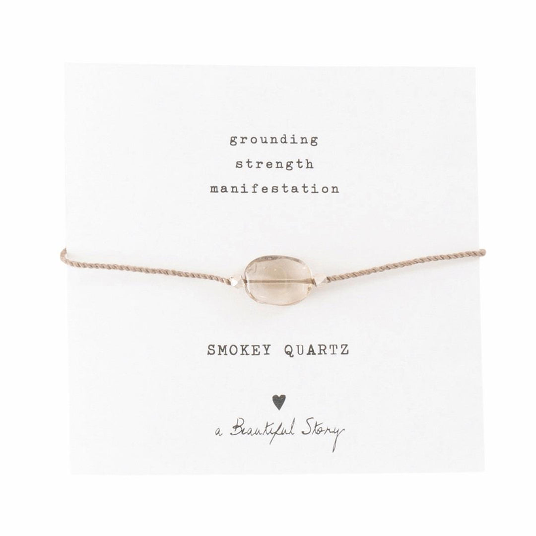 Armband Edelsteinkarte Rauchquarz von A Beautiful Story