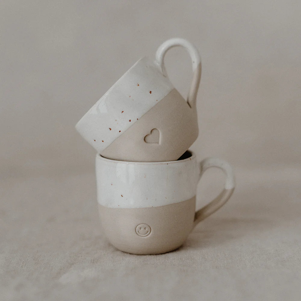Espressotasse Herz von Eulenschnitt mit Tasse Smiley