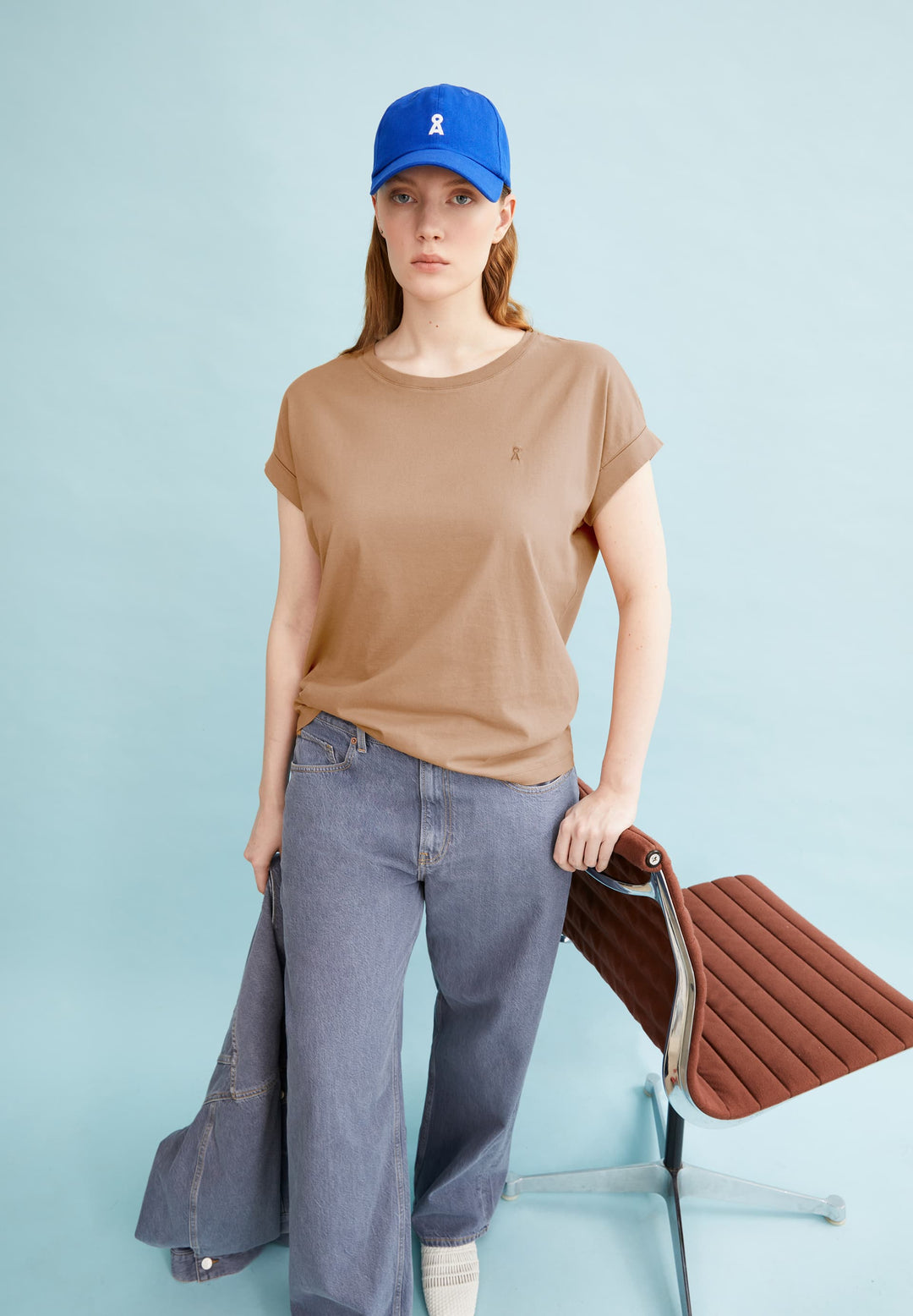 T-Shirt IDAARA Pale Umber von Armedangels 2