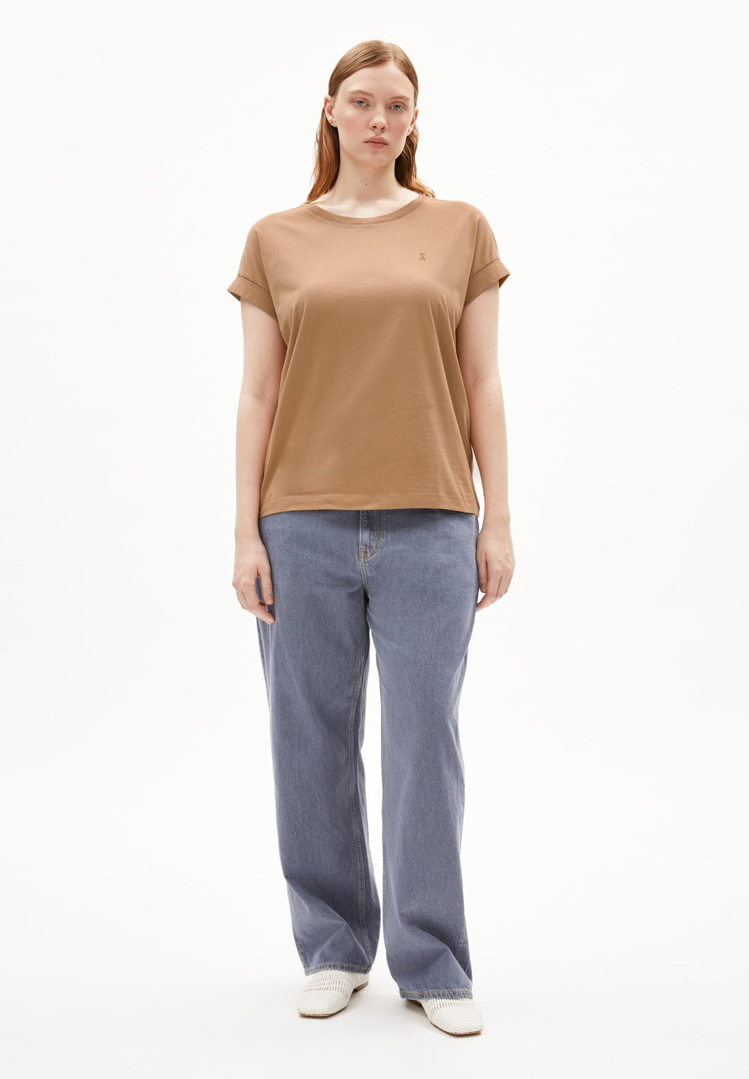 T-Shirt IDAARA Pale Umber von Armedangels 3