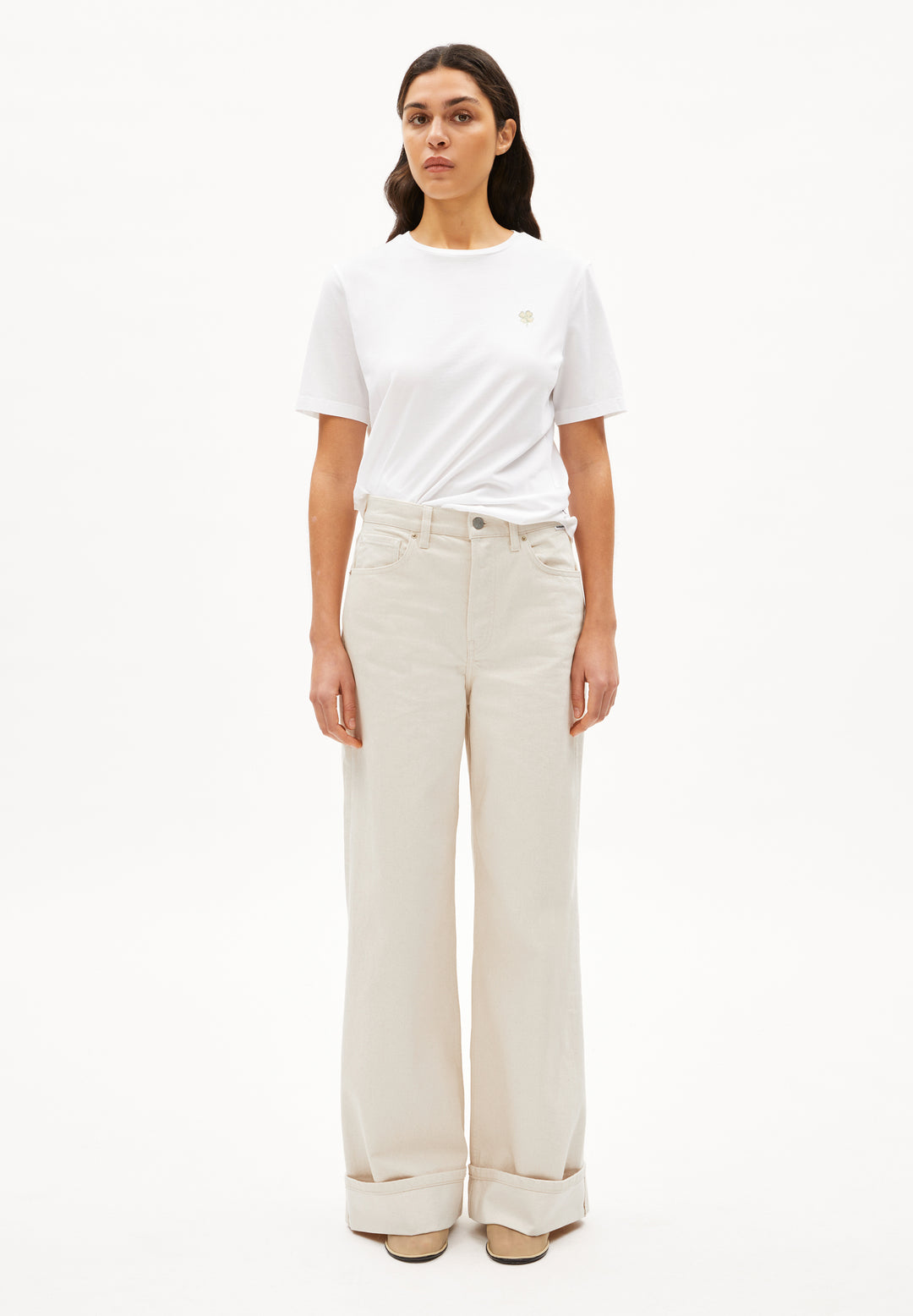 T-Shirt LUALAA ICONS Green-White von Armedangels 4