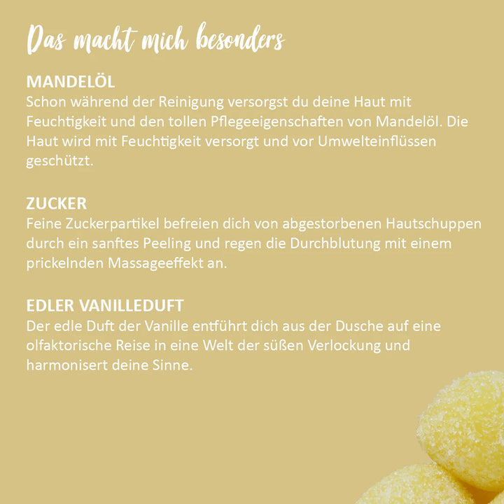 3in1 Dusch-Konfekt Vanille von Puremetics Infos