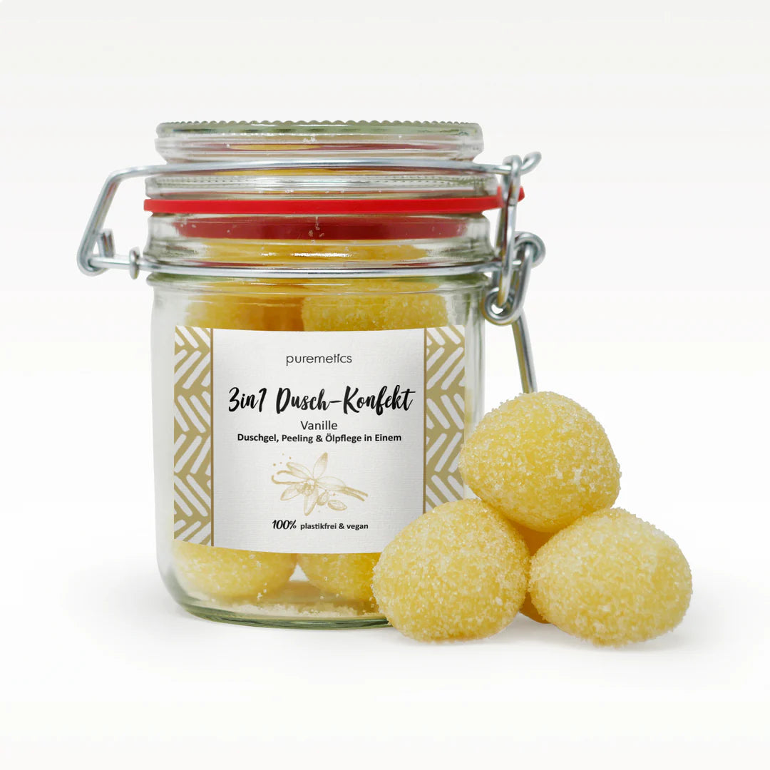 3in1 Dusch-Konfekt Vanille von Puremetics