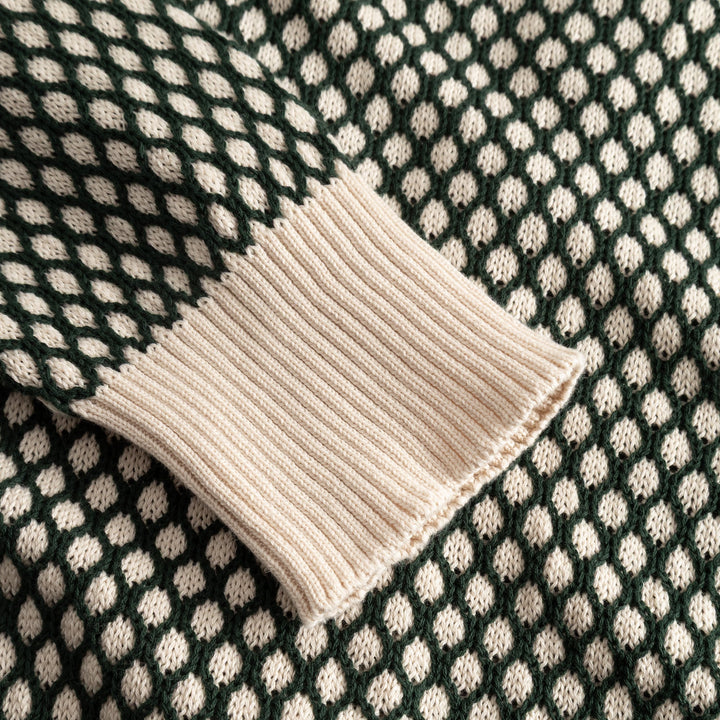 Cardigan Kanan Bubble Knit Dark Green von Dedicated 6