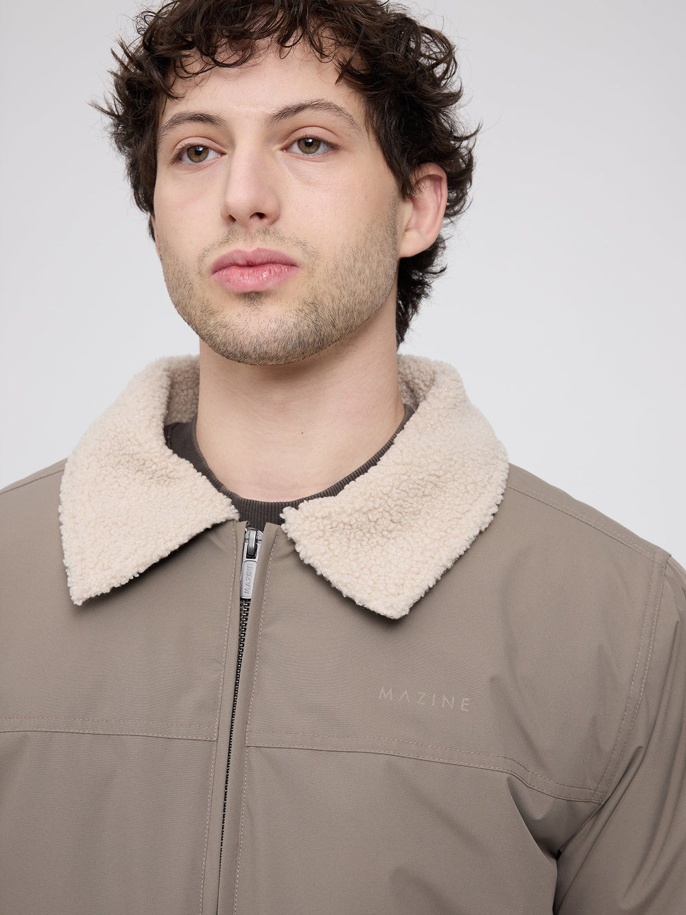 Jacke Aviator Jacket Light Mud von Mazine 2