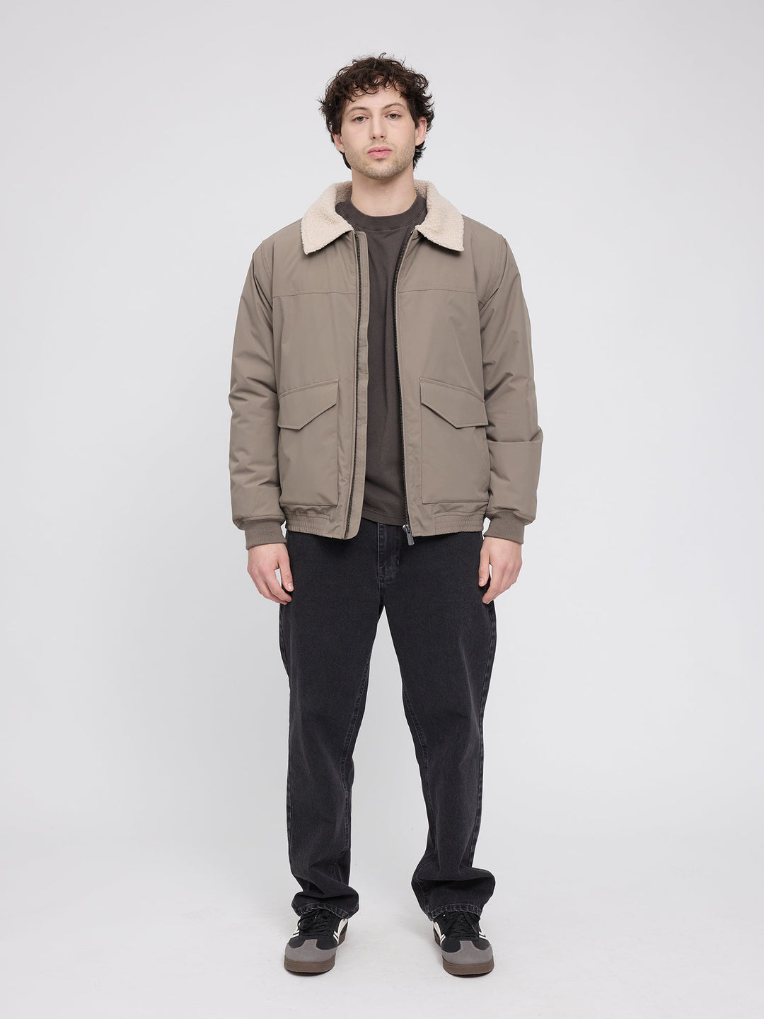 Jacke Aviator Jacket Light Mud von Mazine 6