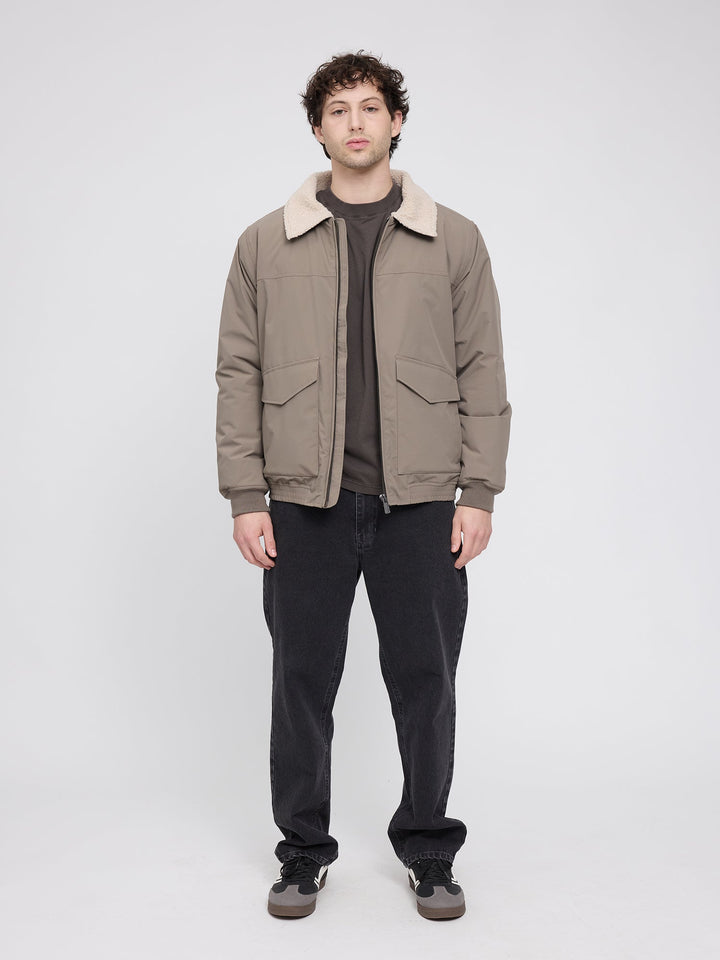 Jacke Aviator Jacket Light Mud von Mazine 6