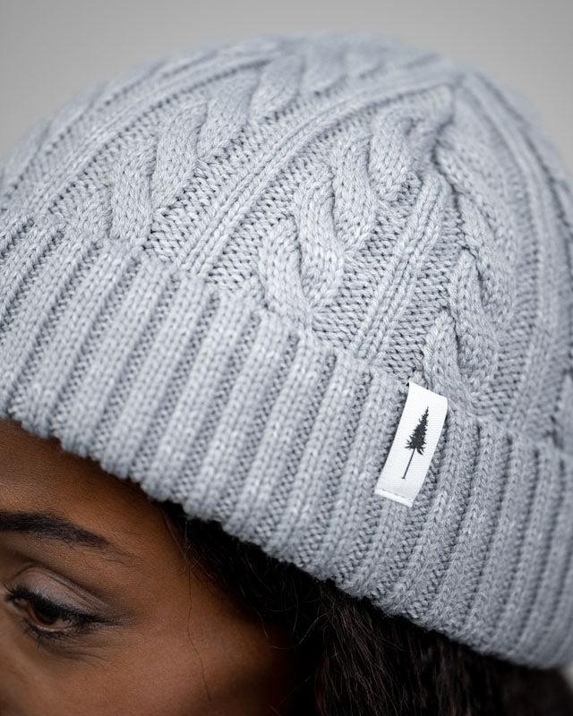 Treeanie Folded Cable Knit Cool Grey von NIKIN, Detail