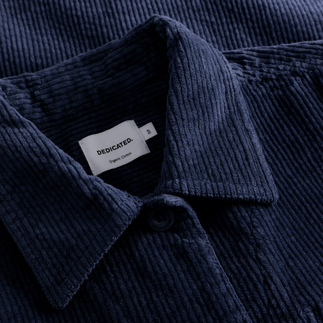 Jacket Stiby Corduroy Navy von Dedicated 5