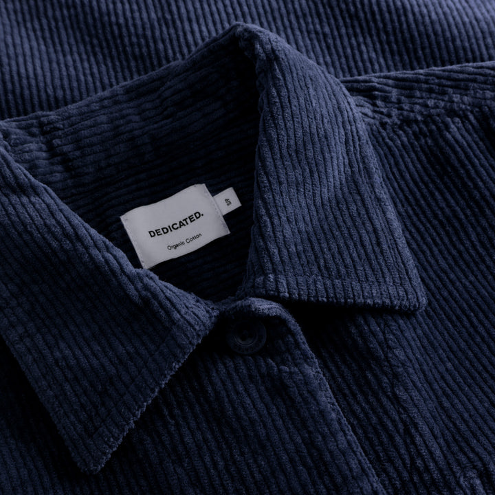 Jacket Stiby Corduroy Navy von Dedicated 5