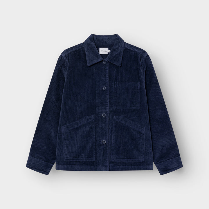 Jacket Stiby Corduroy Navy von Dedicated 4