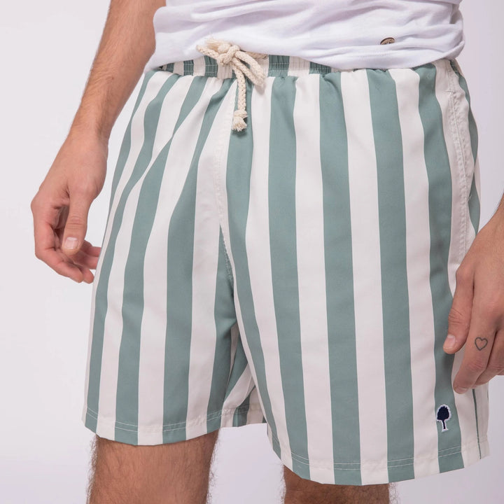 Badehose Mimizan Green-Ecru von Faguo 4