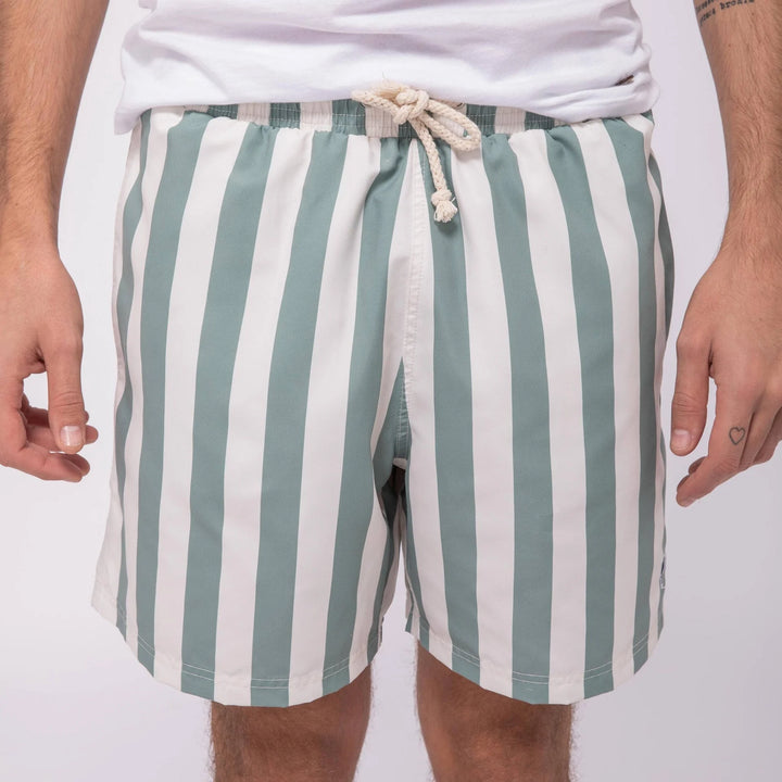 Badehose Mimizan Green-Ecru von Faguo 6