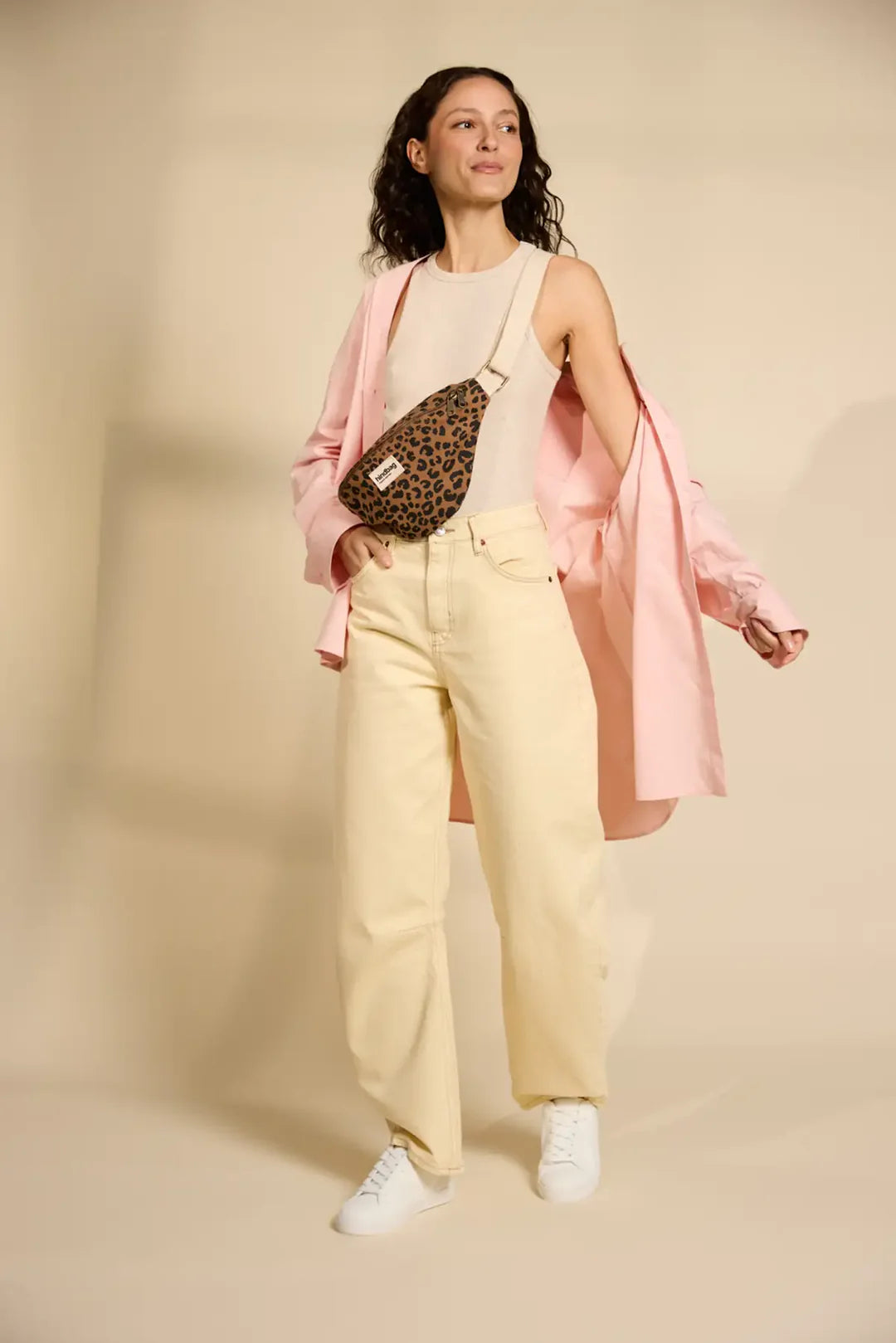 Bauchtasche Leopard Olivia Beige von Hindbag 3