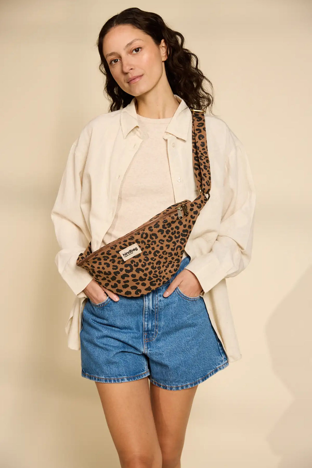 Bauchtasche Leopard Sasha Cannelle von hindbag 6