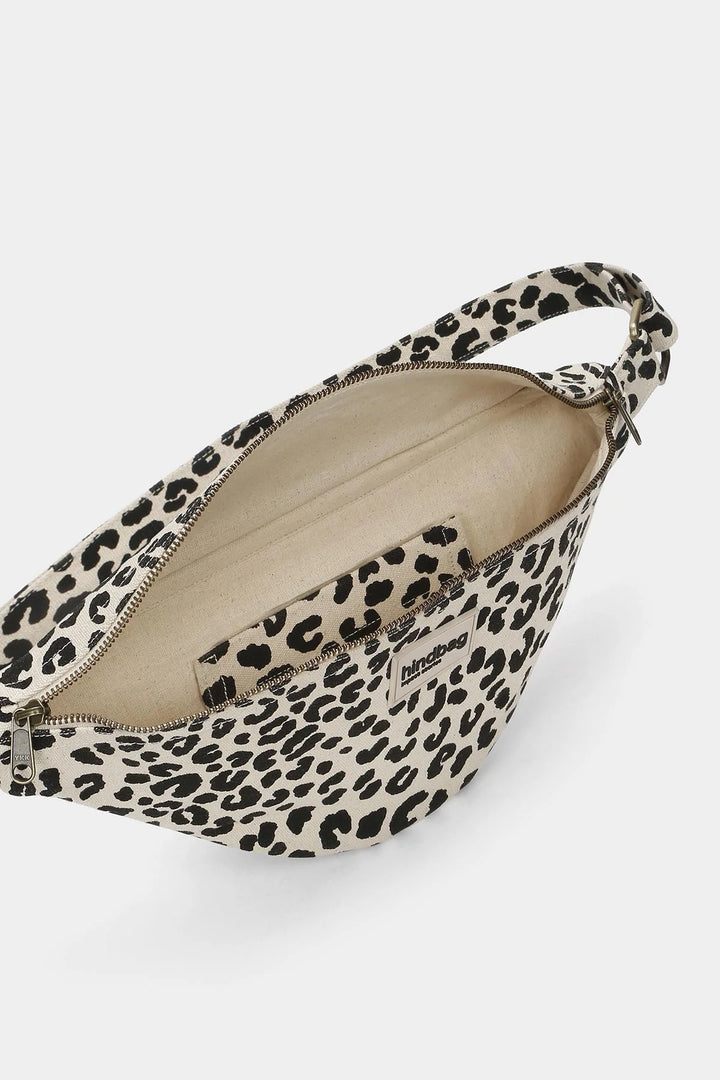 Bauchtasche Leopard Olivia Beige von Hindbag 5