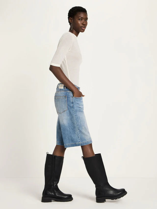 Bermuda Jeans GOTS Stonewash Blue Denim von Lanius 2