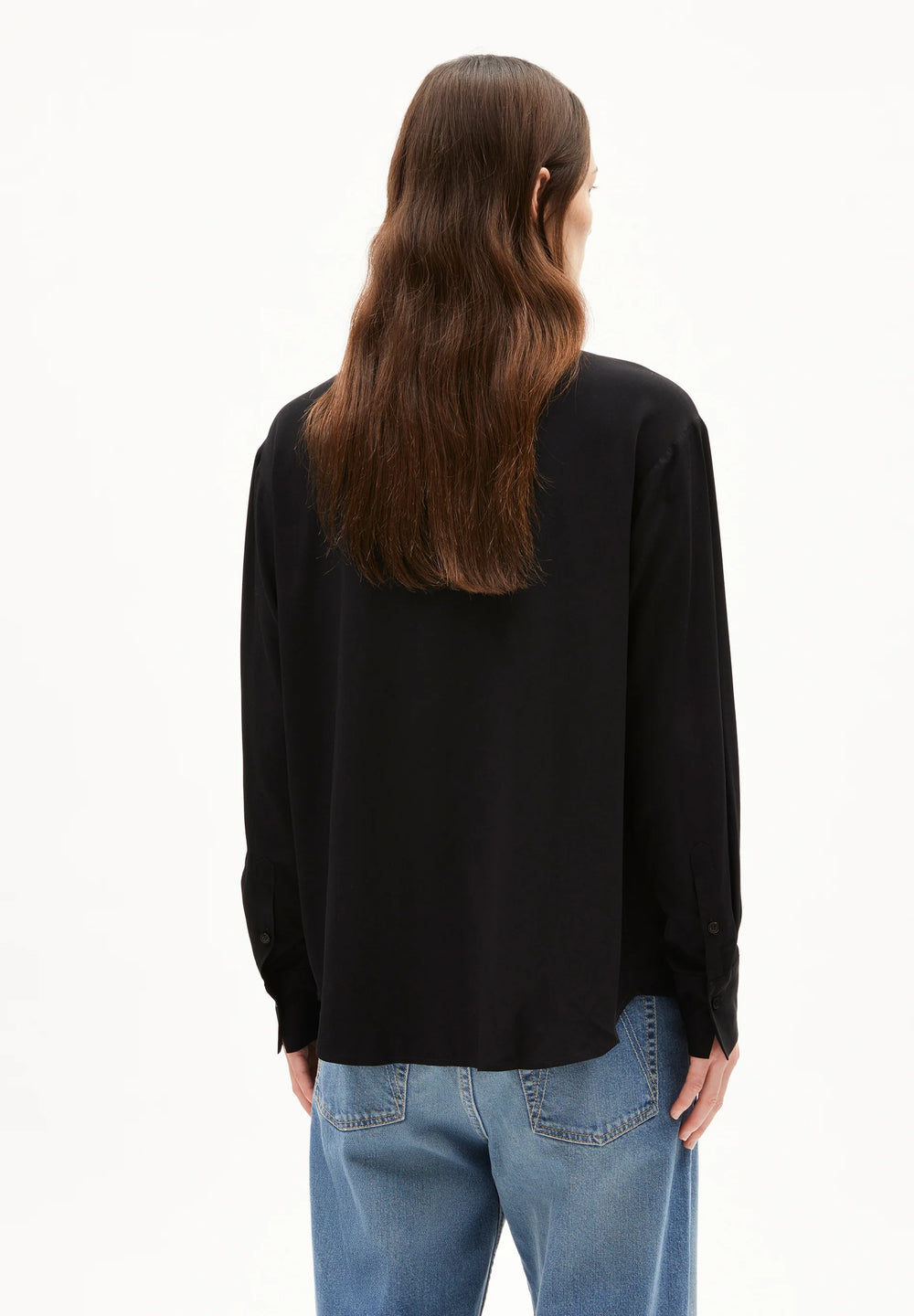 Bluse LARISAANA LONGSLEEVE BLOUSE Black von Armedangels 2