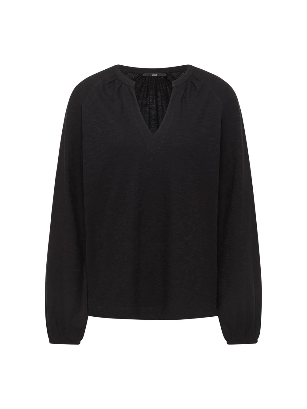 Blusenshirt GOTS Black von Lanius freigestellt