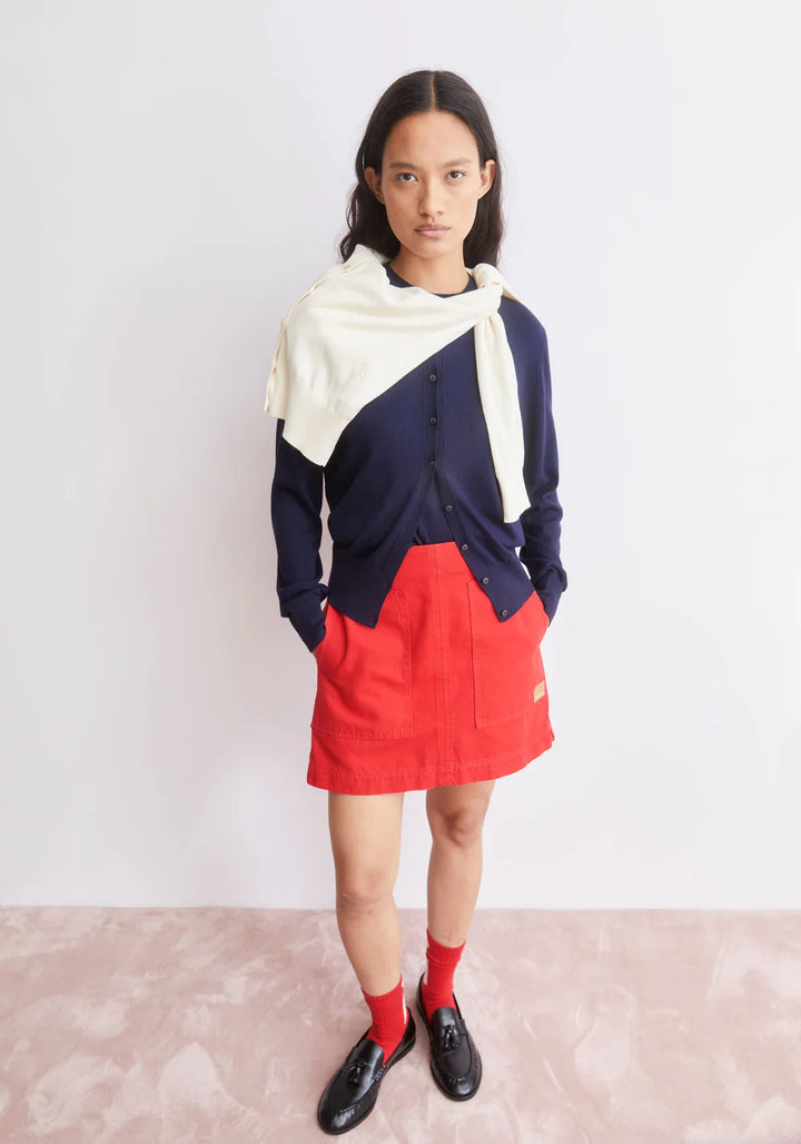 Cardigan FINE KNIT Tinted Navy von Armedangels 3