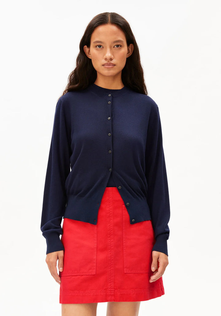 Cardigan FINE KNIT Tinted Navy von Armedangels